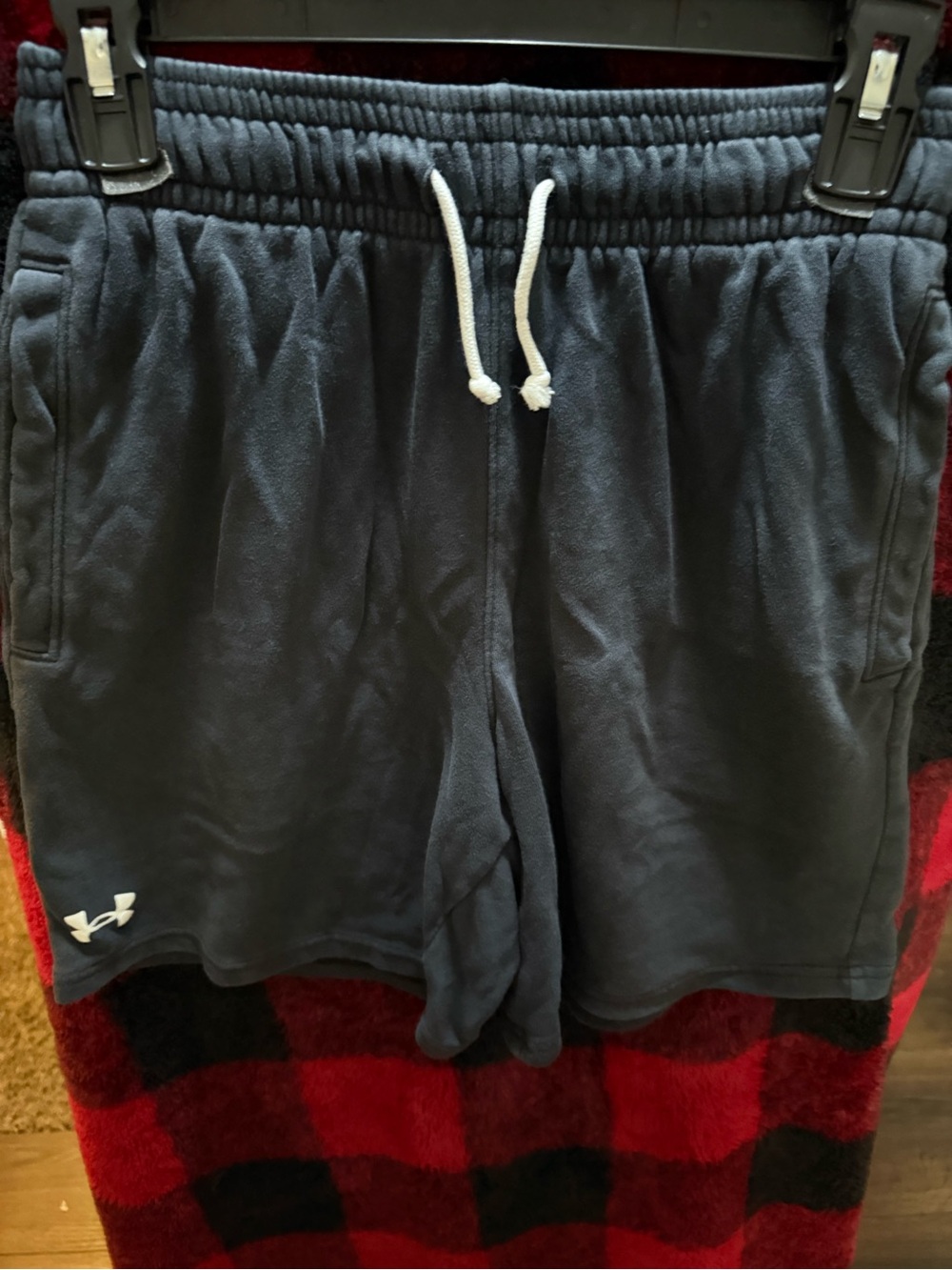 Under Armour Boys Navy Drawstring Fleece Shorts